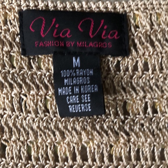 2pc sequin ensemble gold knit. Long sleeve jacket and sleeveless knit dress Med - Picture 6 of 11